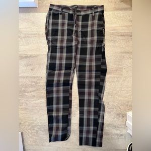 Brand new, plaid Chinos, waist size 30, from Elwood